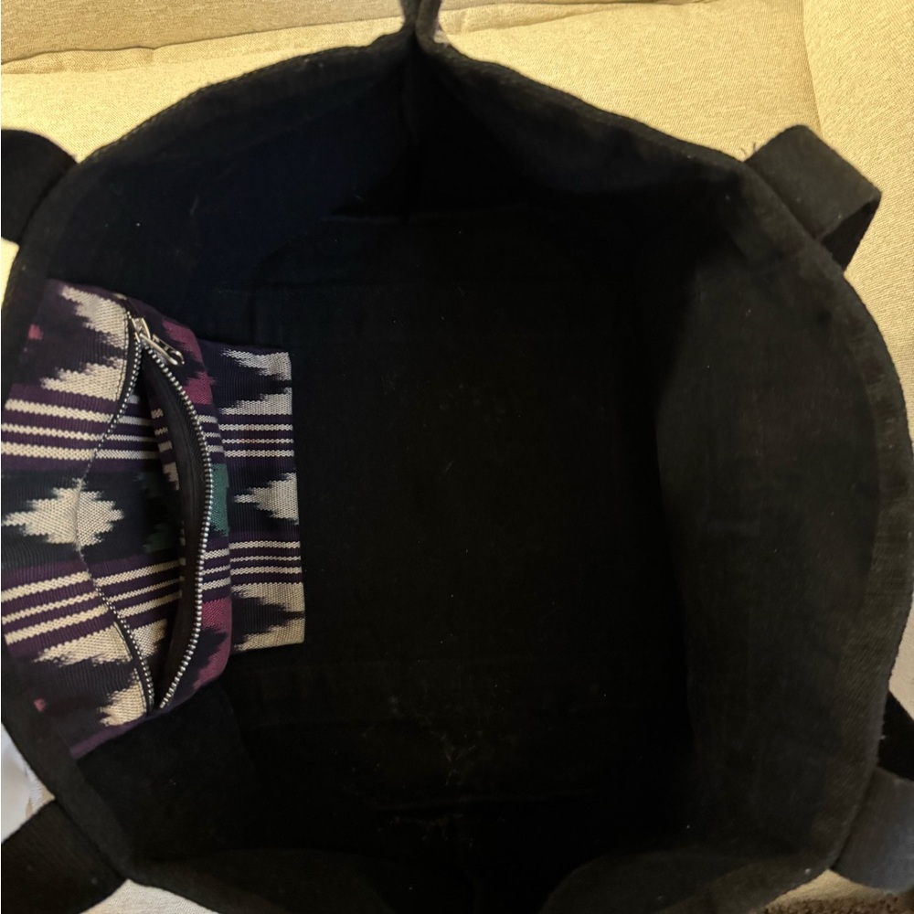 Isabel Marant Purple and Green Chevron Tote - Picture 4 of 7